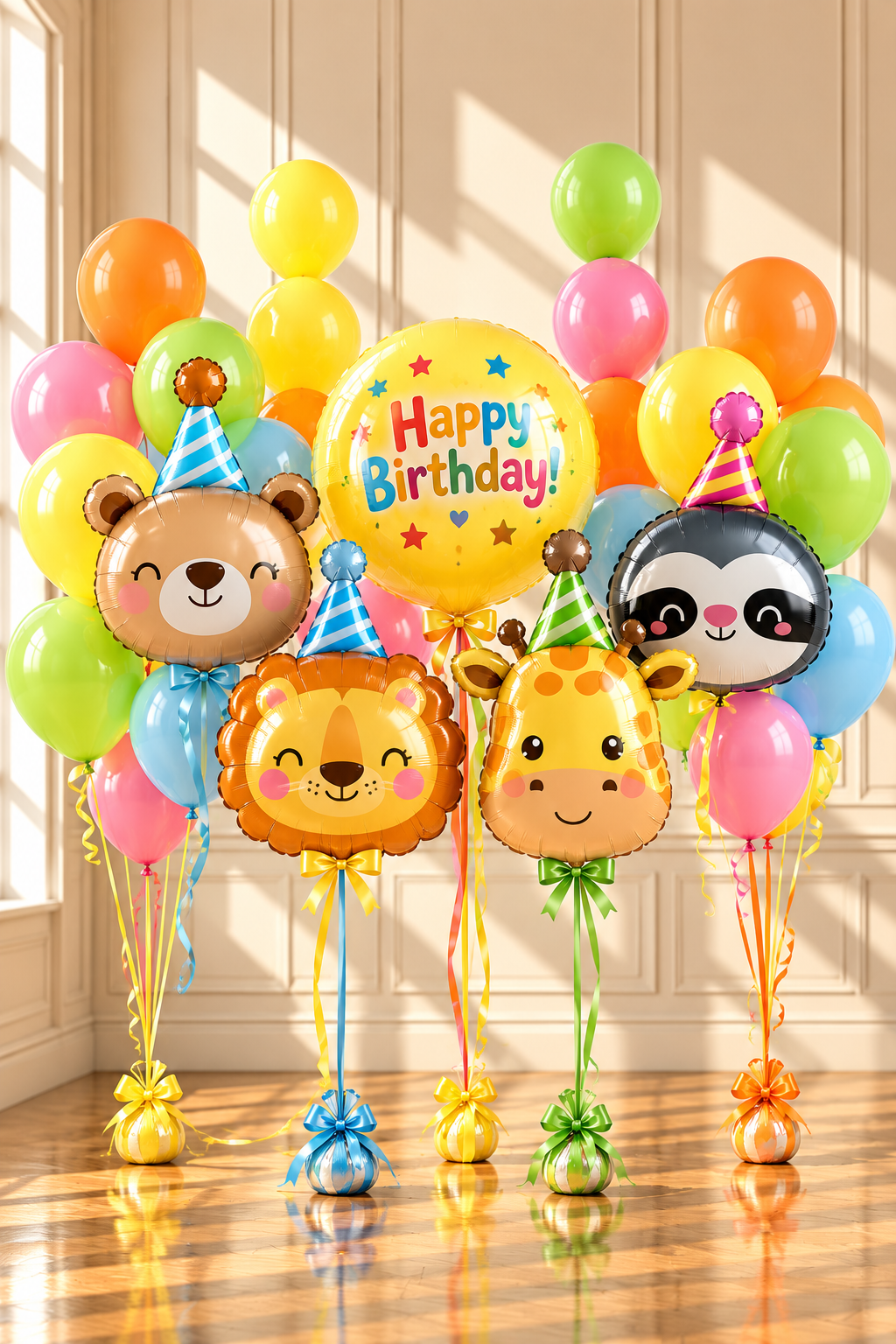 Birthday Animal Friends Balloon Bouquet
