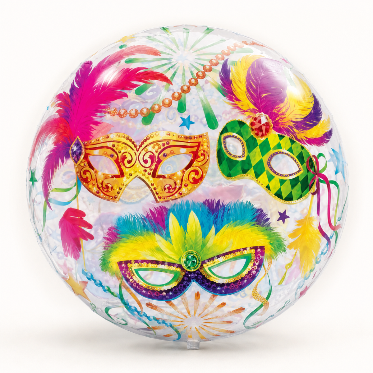 Mardi Gras Masquerade Bubble Balloon Bouquet