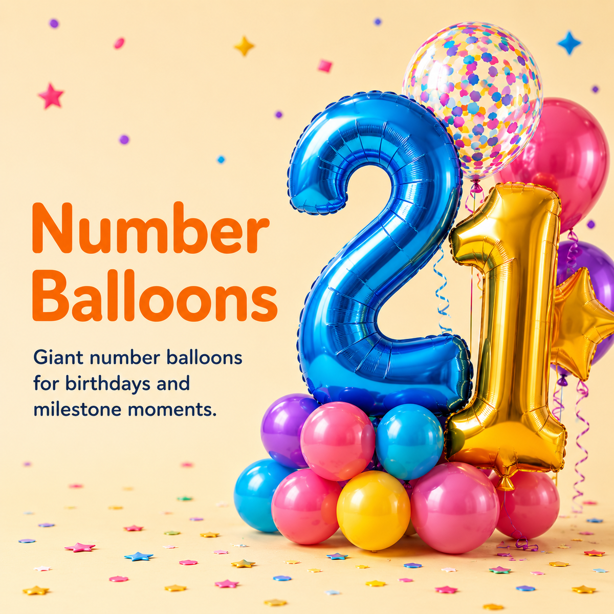 🔢Number Balloons