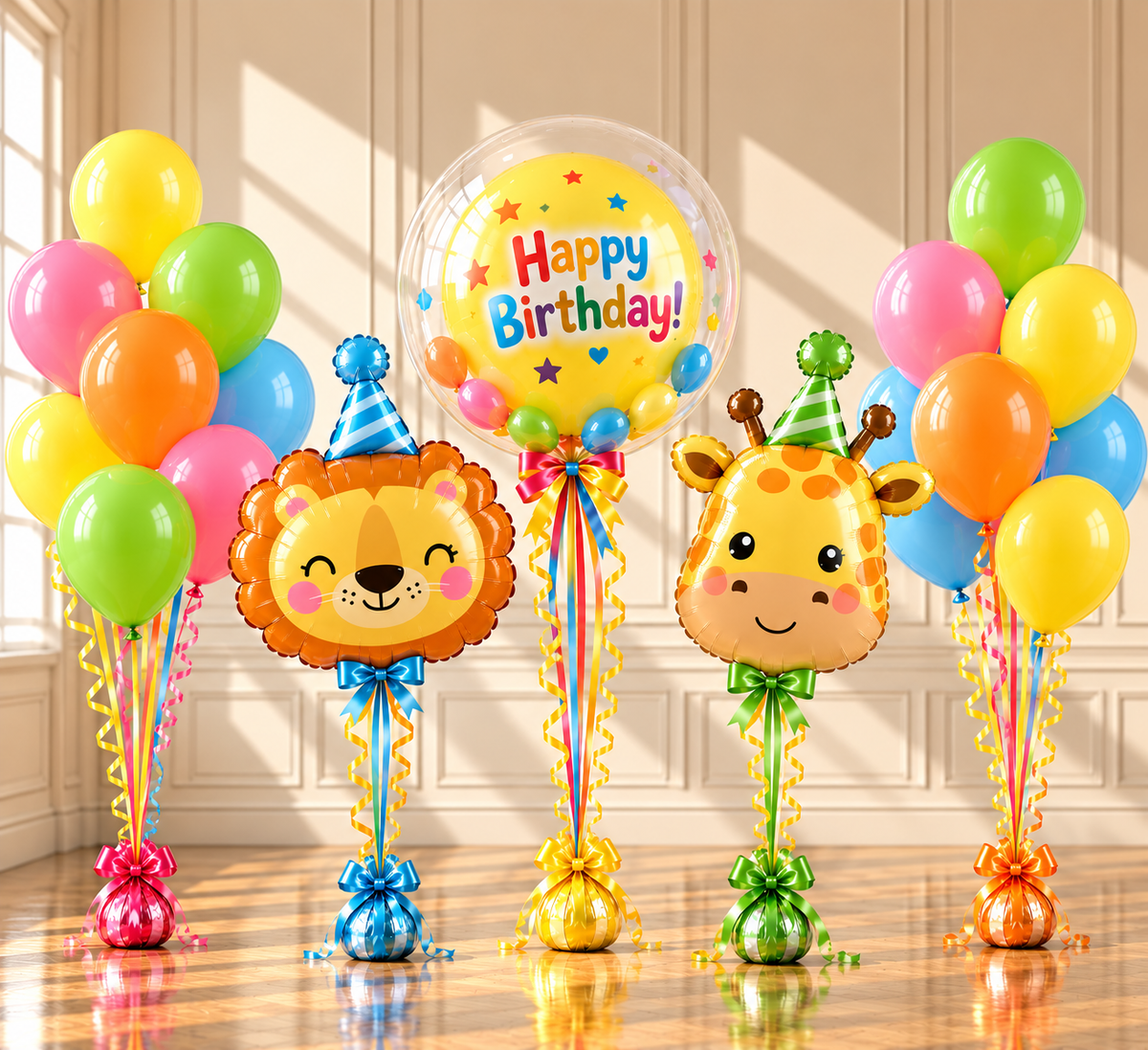 Birthday Animal Friends Balloon Bouquet
