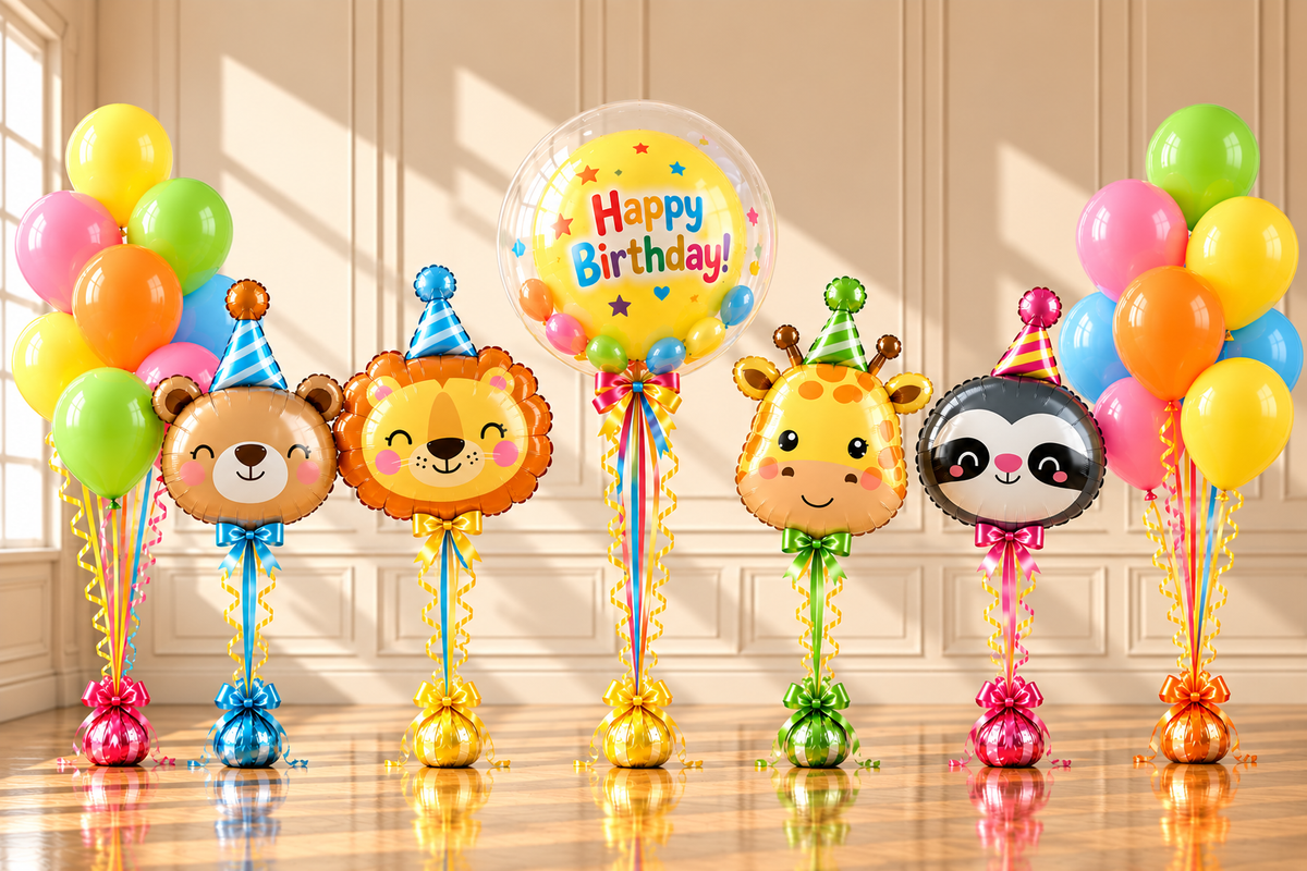 Birthday Animal Friends Balloon Bouquet