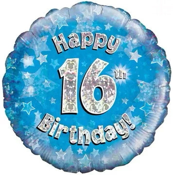 Classic Blue 16th Birthday Balloon Bouquet
