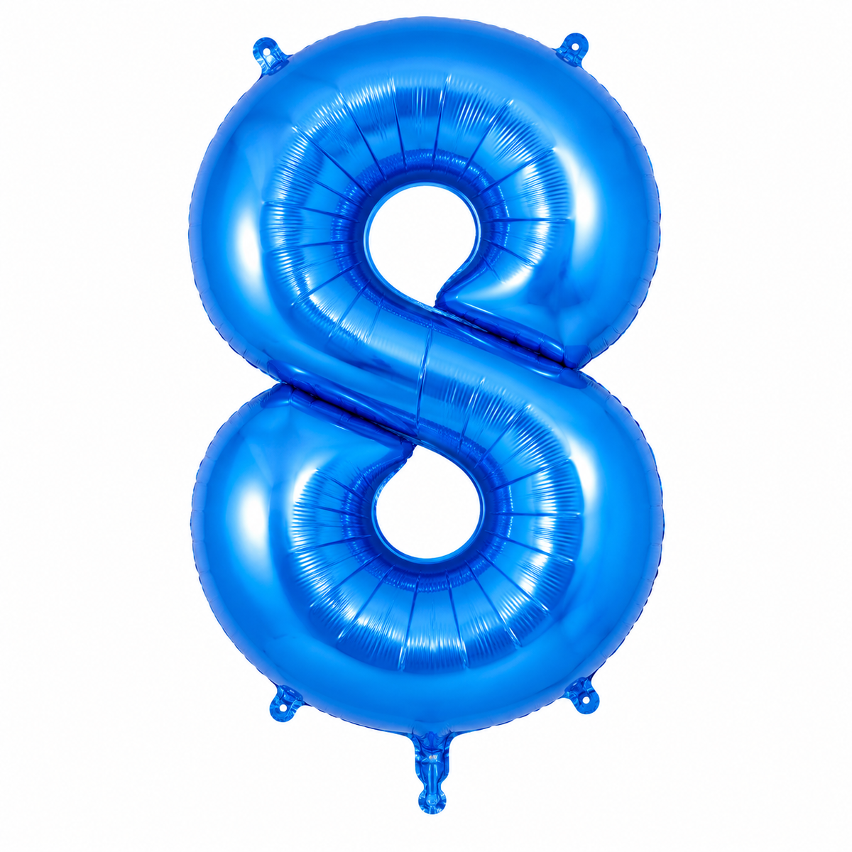 Brilliant Blue Birthday Number Balloon Bouquet – Choose Your Age