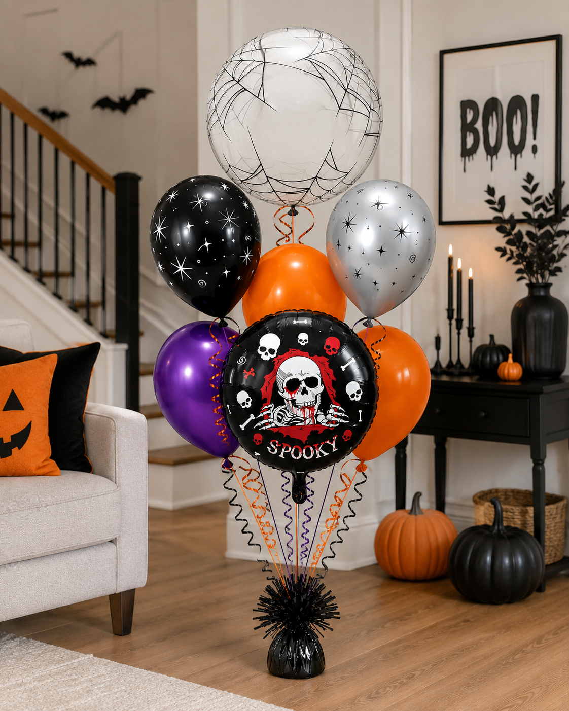 Spooky Halloween Balloon Bouquet